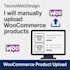 manually upload woocommerce products from any website or file