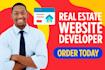 develop real estate website, real estate website development, website developer