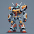 create cartoon mecha robot   design