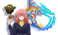 draw duelist and monster yugioh anime illustration