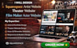 design squarespace artist website theater website film maker actor website