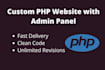 create a php website