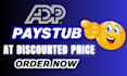 design editable adp pay stubs, check stubs, w2, and payroll slip