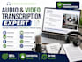 transcribe audio and do video transcription