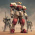 create illustration and concept mecha, gundam, and robot