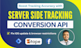 setup ga4 server side tracking and conversion API for ga4 ecommerce by stape io