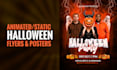 design and animate premium halloween event and party flyer