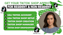 create USA tiktok shop setup tiktok shop USA tiktok shop business representative