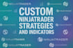 code custom ninjatrader strategies or indicat0r for mt4, mt5, ctrader, quantower