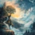 draw fantasy background and landscape
