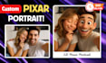 turn your selfie into a charming pixar style  portrait