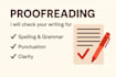 edit and proofread your document as a native english speaker