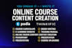create ebook online course content course creation teachable ebook writing