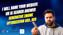 rank your website on ai search answer generative engine optimization geo, aeo