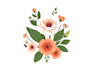 design hand drawn botanical floral logo