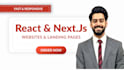 build a fast responsive react nextjs website or landing page