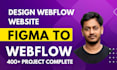 design webflow website, figma to webflow, website design using webflow cms