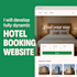 develop a complete hotel booking website with admin panel