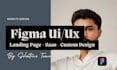 design figma landing page, saas website, app design