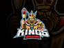 custom king logo design regal, strong and memorable