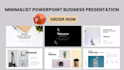 design a minimalist branded powerpoint or google slides, pitch deck template