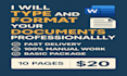 format, edit and type your ms word documents professionally