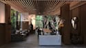 create a modern 3d room design with mood board and layout