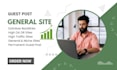 publish SEO guest post on general and niche sites with high authority backlinks
