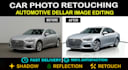 car photo editing service, background remove, retouch and color correction