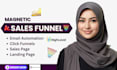 design sales funnels, landing page in katra and clickfunnels, kajabi website