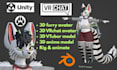 model rig and animate 3d furry avatar vrchat model vtube studio 3d vtuber model