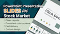 design trading and stock market presentation slides, financial pitch deck