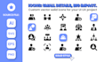 do a custom solid icon vector design