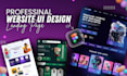 design modern figma website UI UX and landing page design