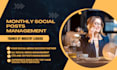 work for your social posts management for facebook and instagram