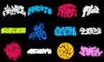 do hand drawn typography logo streetwear merch design