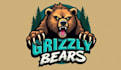 create unique grizzly bears logo with bold t shirt concept