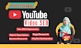 provide professional youtube SEO, video optimization and keyword research