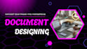 custom document design with branding