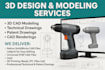 3d product design, cad modeling and technical drawings for prototyping