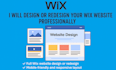 build wix website design,and redesign
