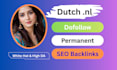 create premium 25 dofollow dutch nl seo backlinks campaigns