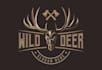 do hunting logo with express delivery and brand identity