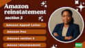 reinstate amazon section 3 violation, write fully customized appeal