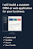 develop custom CRM or web application