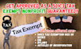 get you approved as a 501c3 tax exempt non profit