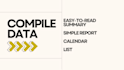 compile your data into an easy to read summary