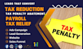 generate tax reduction leads tax penalty abatement lead payroll tax relief leads