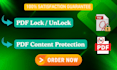 protect PDF from content copy within 24 hours