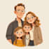 create cute family portraits